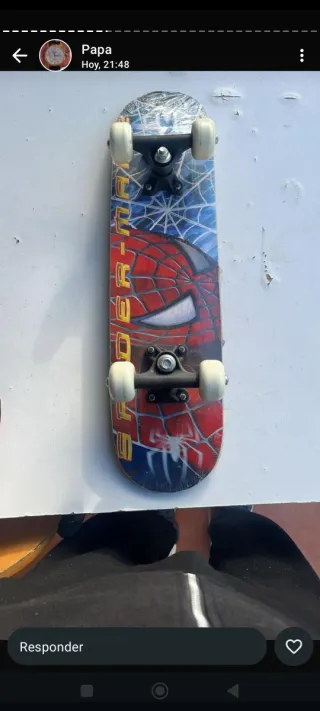 Monopatín Spiderman