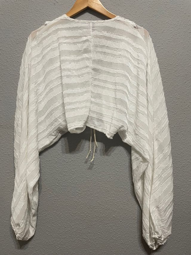 Blusa SHEIN encaje manga larga