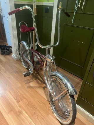 Bicicleta Lowrider Terciopelo Rojo vintage