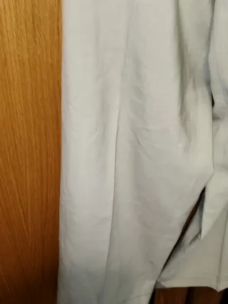 Pantalón Clásico Recto de Color Crudo  Beige ESP