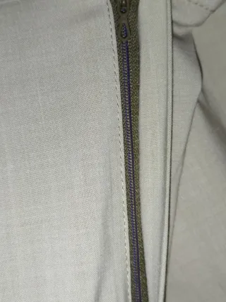 Pantalón Clásico Recto de Color Crudo  Beige ESP