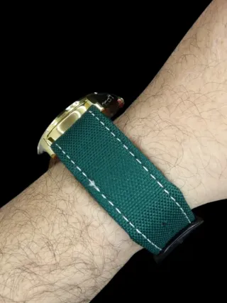Orologio Cronografo Uomo Verde Oro