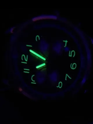 Orologio Cronografo Uomo Verde Oro