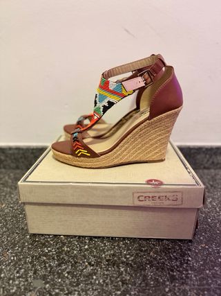 Sandalias cuña Creeks Talla 40