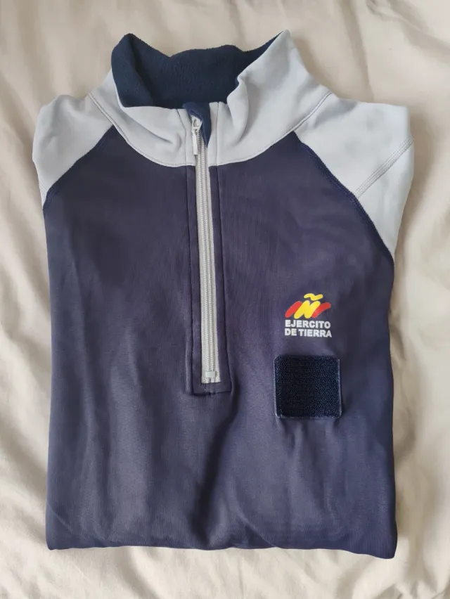 Sudadera Militar Deportiva Azul y Gris