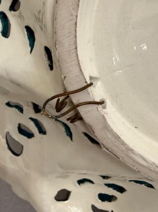 Piatto Capodimonte Porcellana Antico