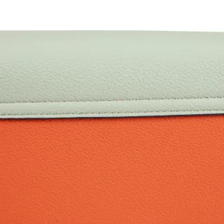 Bandolera ecopiel naranja y rosa