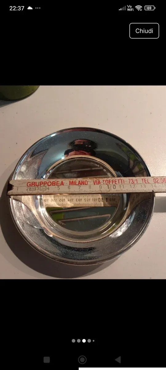 Formaggiera e cucchiaino silver plated