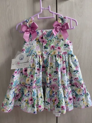 Vestido de fiesta floral 24 meses