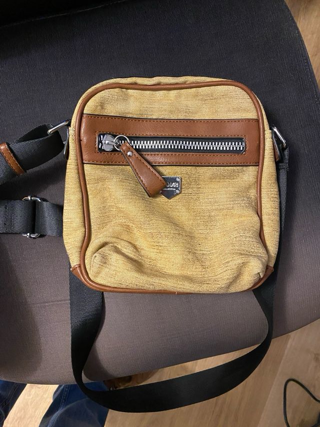 Conjunto Binnari: Bolso y Neceser Beige/Marrón