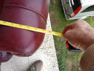 Sofá Vintage Piel Rojo