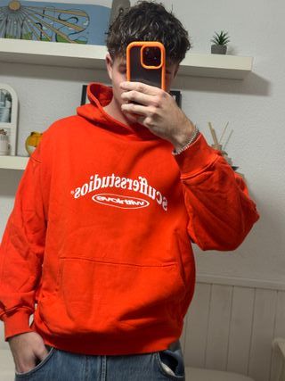 Sudadera Scuffers Talla M Naranja
