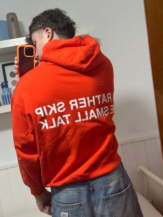 Sudadera Scuffers Talla M Naranja