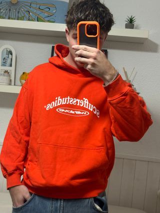 Sudadera Scuffers Talla M Naranja