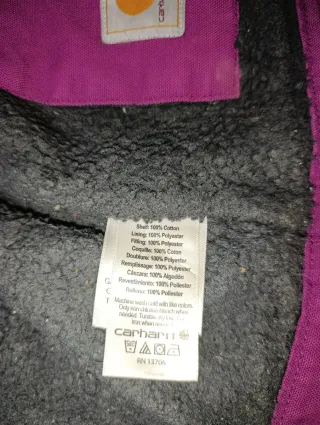 Giubbotto Carhartt Bambino 7/8 Anni Viola