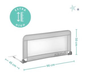 Barrera de Cama Jane Gris. En perfecto estado