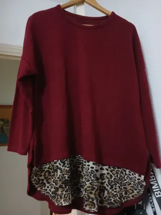 Jersey mujer estampado leopardo