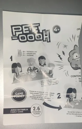 Juego de mesa Poop con cartas