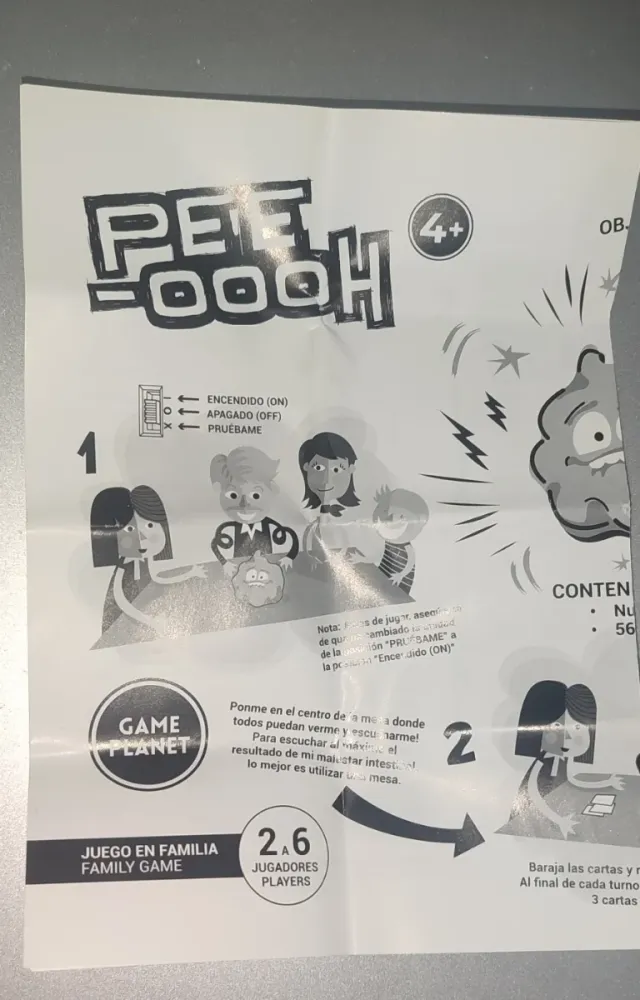 Juego de mesa Poop con cartas