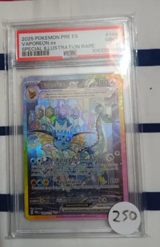 Carta Pokémon Vaporeon EX Special IllustrationRare