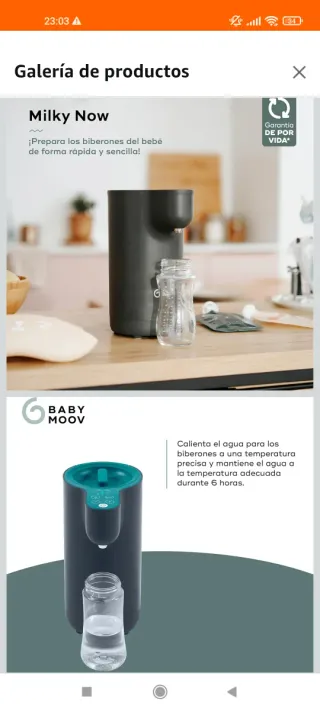 Babymoov Milky Now Preparador Biberones SIN USAR