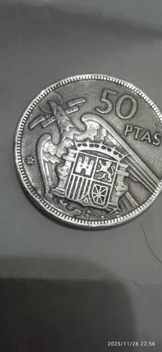 2 Monedas 50 Pesetas 1957 Estrella 58 y 59