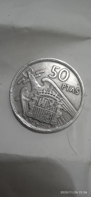 2 Monedas 50 Pesetas 1957 Estrella 58 y 59