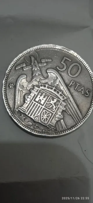 2 Monedas 50 Pesetas 1957 Estrella 58 y 59