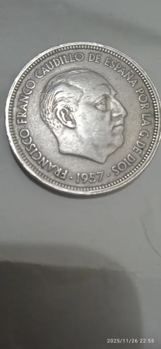 2 Monedas 50 Pesetas 1957 Estrella 58 y 59