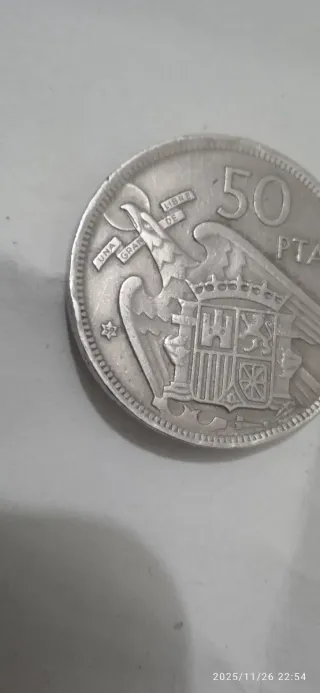 2 Monedas 50 Pesetas 1957 Estrella 58 y 59