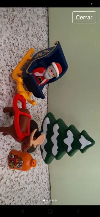 Juguetes de Navidad: Papá Noel, Reno y Árbol playm