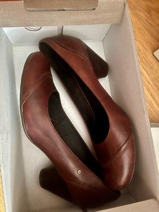 Zapatos Pikolinos Marrones Tacón, puestos 2 veces