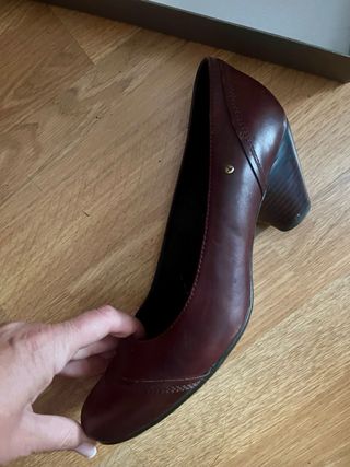 Zapatos Pikolinos Marrones Tacón, puestos 2 veces