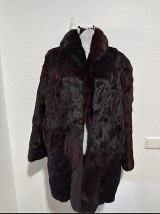 Abrigo de pelo marrón