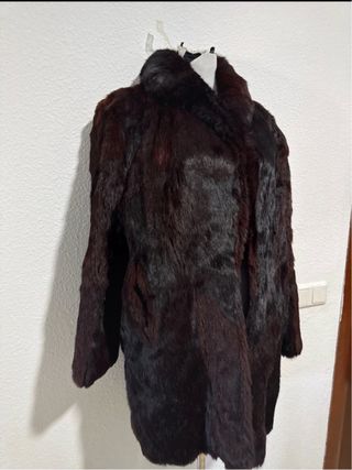 Abrigo de pelo marrón