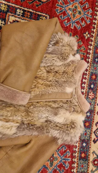 Giacca in pelliccia e pelle