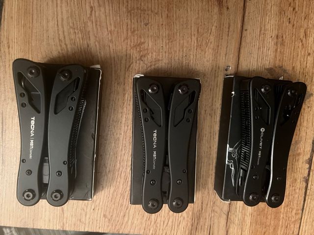 Set di tre multiutensili TECNA MBT nere (x3)