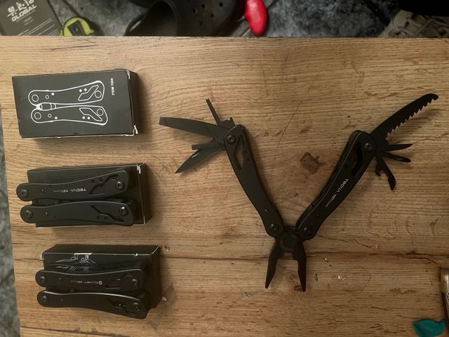 Set di tre multiutensili TECNA MBT nere (x3)