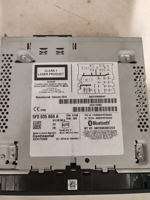 Pantalla Seat León 5F MK3 Original