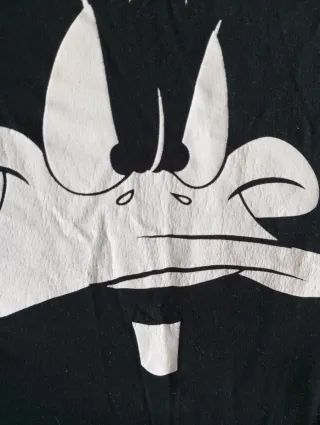 Camiseta Pato Lucas Looney Tunes Negra