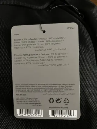 Mochila Dell EcoLoop Pro 15 Negra