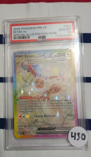 Eevee EX Carta Pokémon 2025 GEM MT 10
