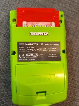 Nintendo Game Boy Color Verde. Sin juego