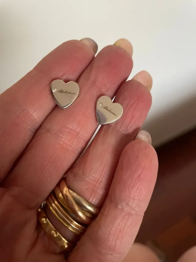 Orecchini Salvini Cuore Oro 9kt Diamanti