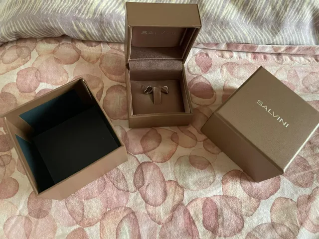 Orecchini Salvini Cuore Oro 9kt Diamanti