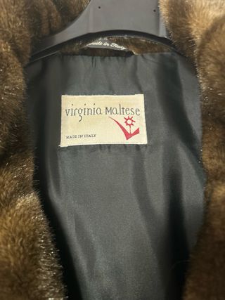 Cappotto con pelliccia Made in italy taglia L