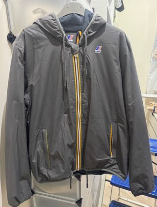 Giubbino K-Way Grigio interno marmotta nuovo