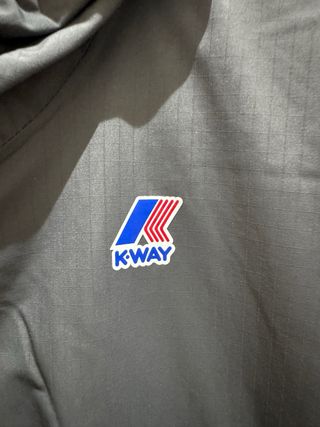 Giubbino K-Way Grigio interno marmotta nuovo