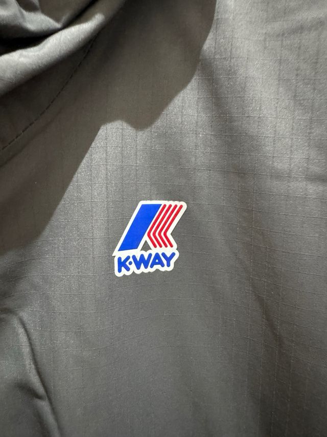 Giubbino K-Way Grigio interno marmotta nuovo