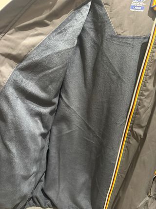 Giubbino K-Way Grigio interno marmotta nuovo